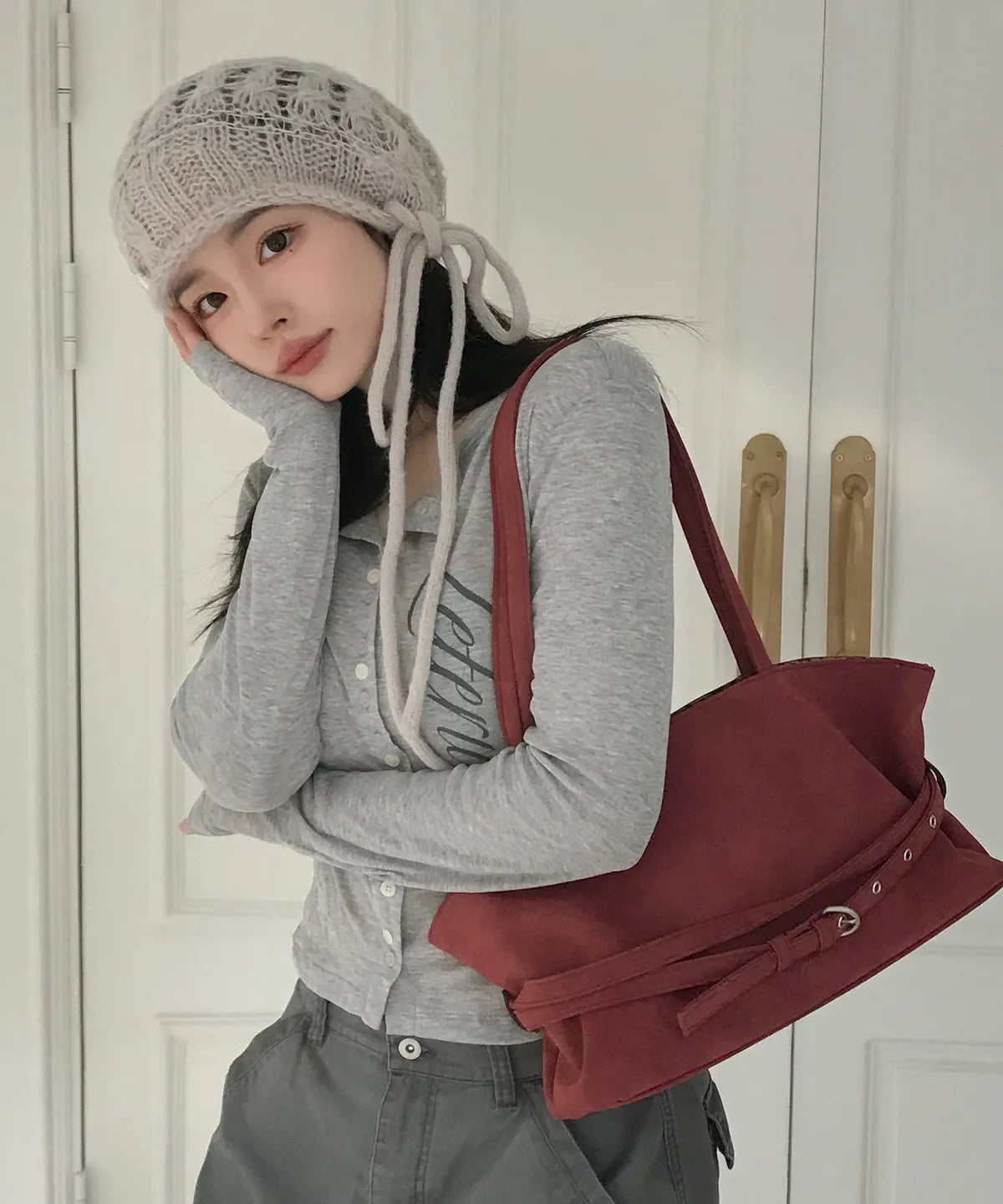 LETERIE - MELLOW REVERSIBLE BELT TOTE BAG (8 Colors)