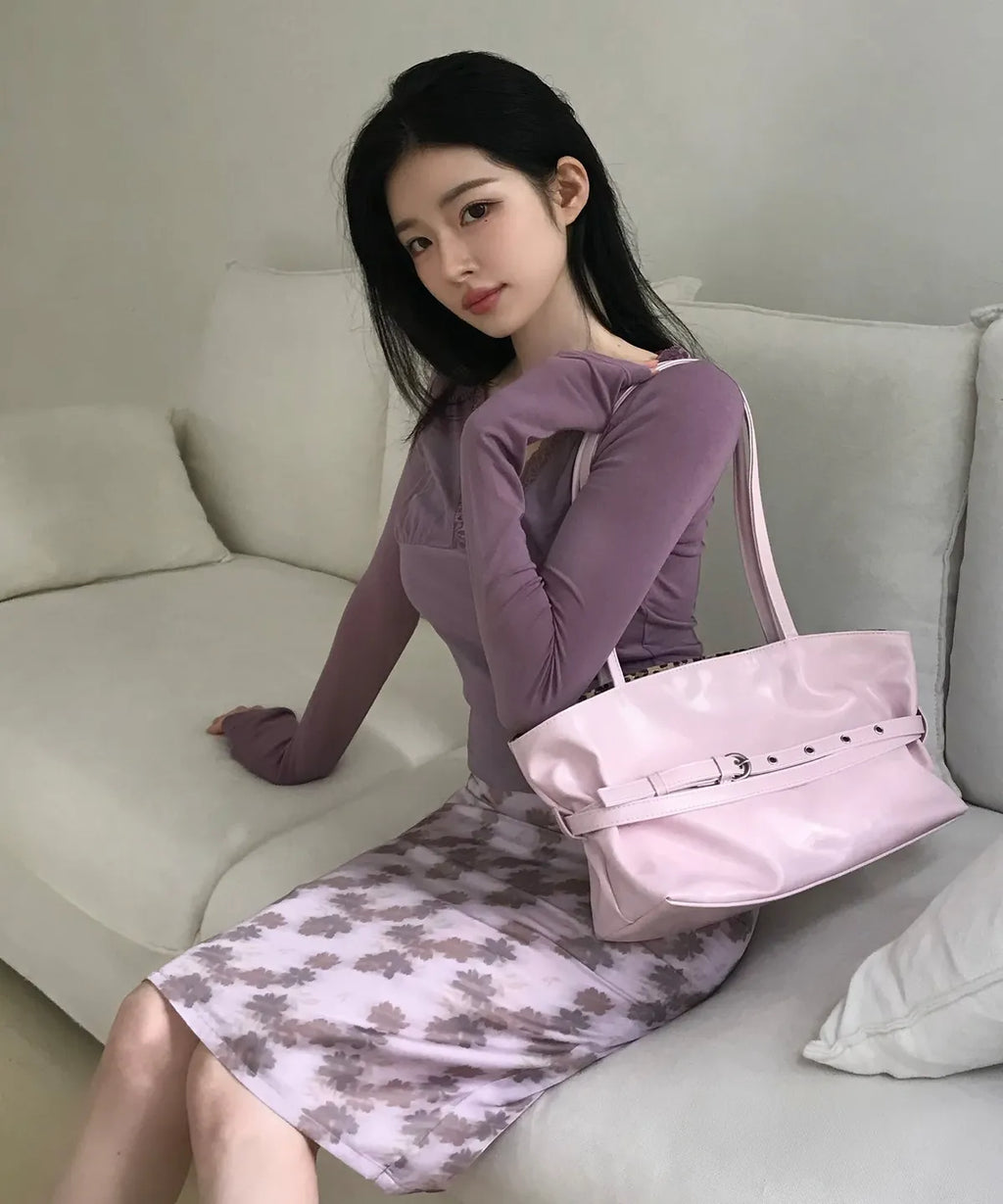 LETERIE - MELLOW REVERSIBLE BELT TOTE BAG (8 Colors)