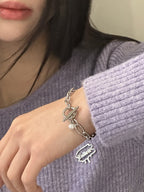 OFUSE - Pearl Drop Bracelet (Cross)