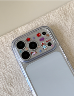 earliner - camera film sticker set apple puppy