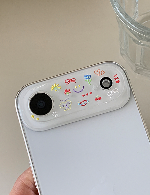 earliner - camera film sticker set butterfly flower