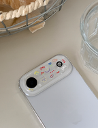 earliner - camera film sticker set butterfly flower