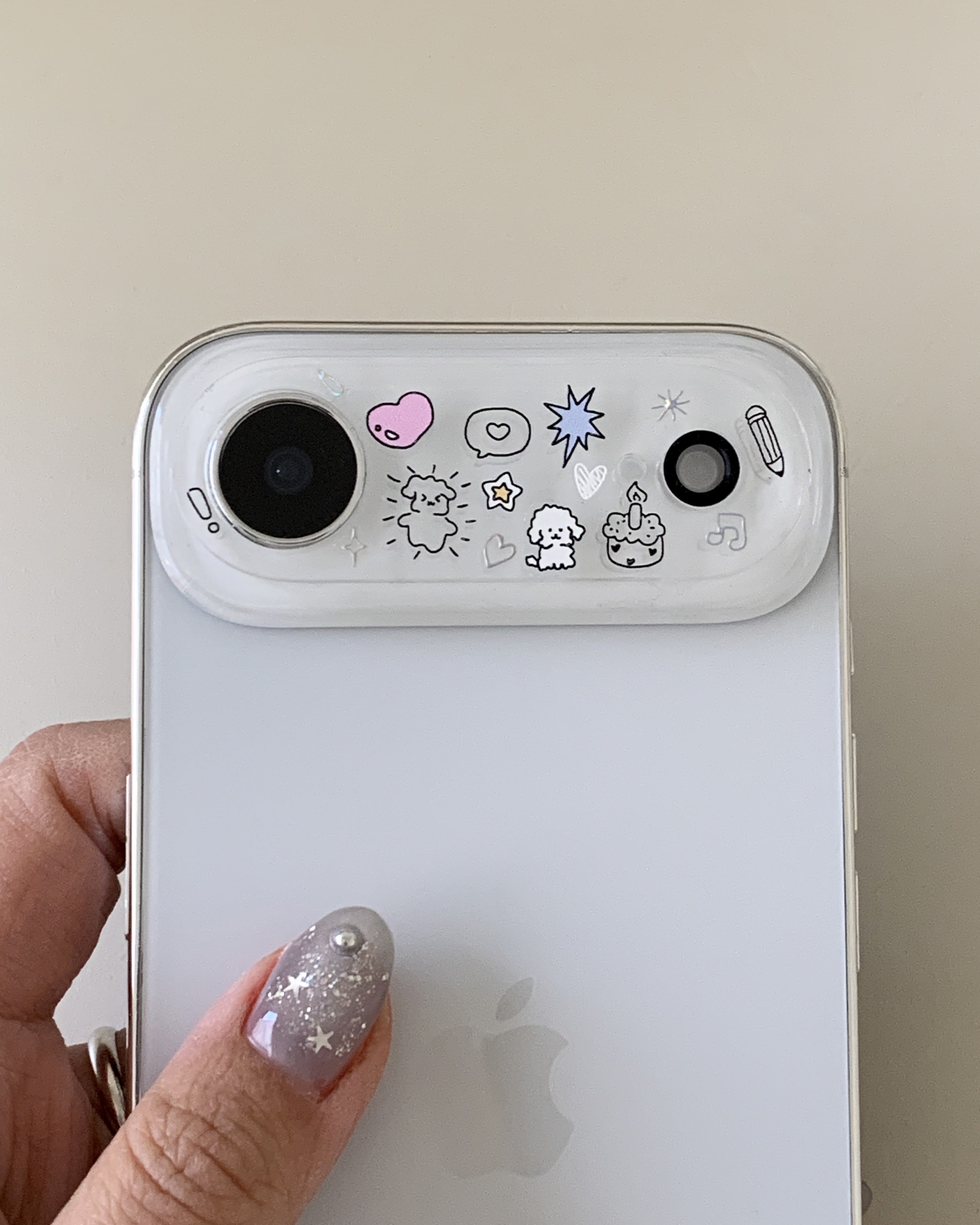 earliner - camera film sticker set drawing puppy