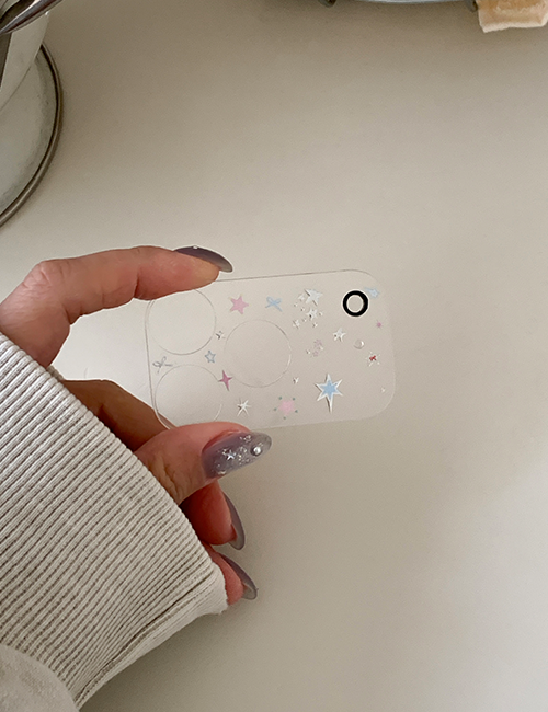 earliner -  camera film sticker set metal star