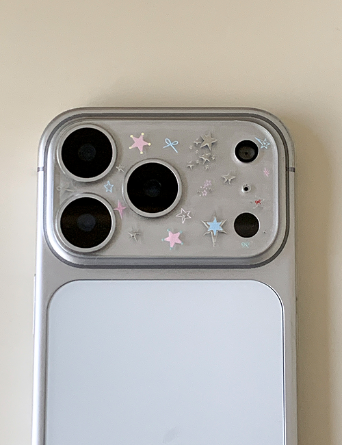 earliner -  camera film sticker set metal star