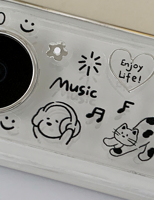 earliner - camera film sticker set music is my life