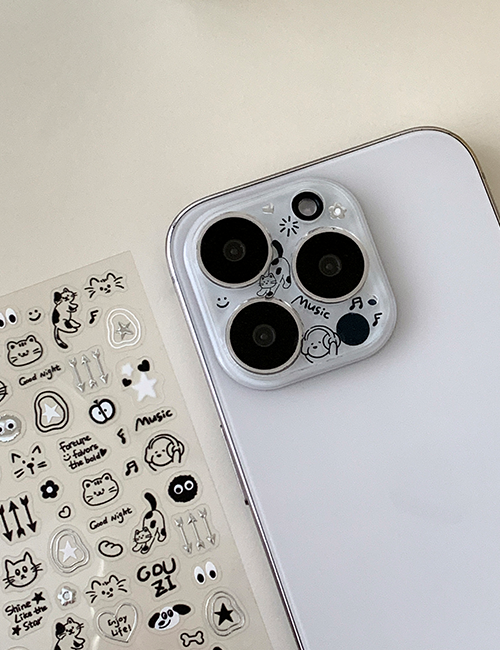 earliner - camera film sticker set music is my life