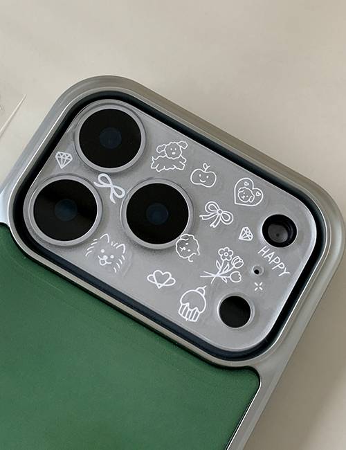 earliner - camera film sticker set puppy (3color)