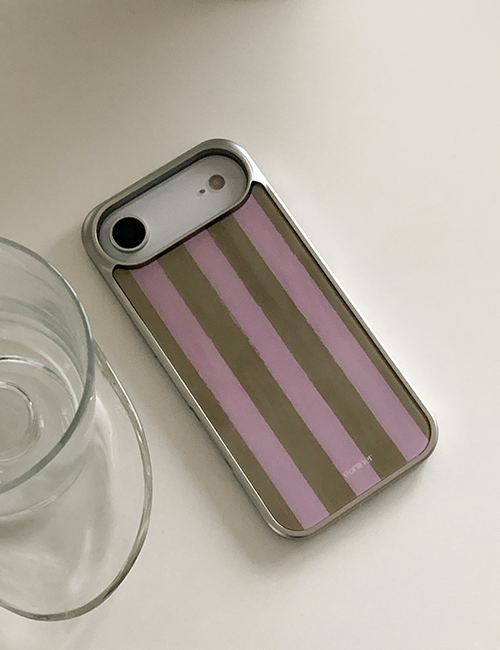 earliner - vintage pajama olive pink silver bumper case