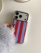 earliner -  vintage pajama red blue silver bumper case