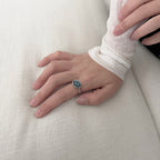 Grumpy Stuff - Marble Bezel Ring