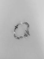 OFUSE - Pearl Drop Bracelet (Cross)