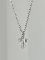 OFUSE -  Cubic Cross Necklace