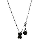 OFUSE - Black Rabbit Necklace