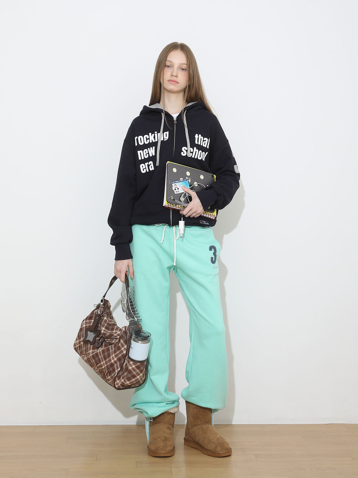 BadBlue - Cocoa Check Pillow Bag