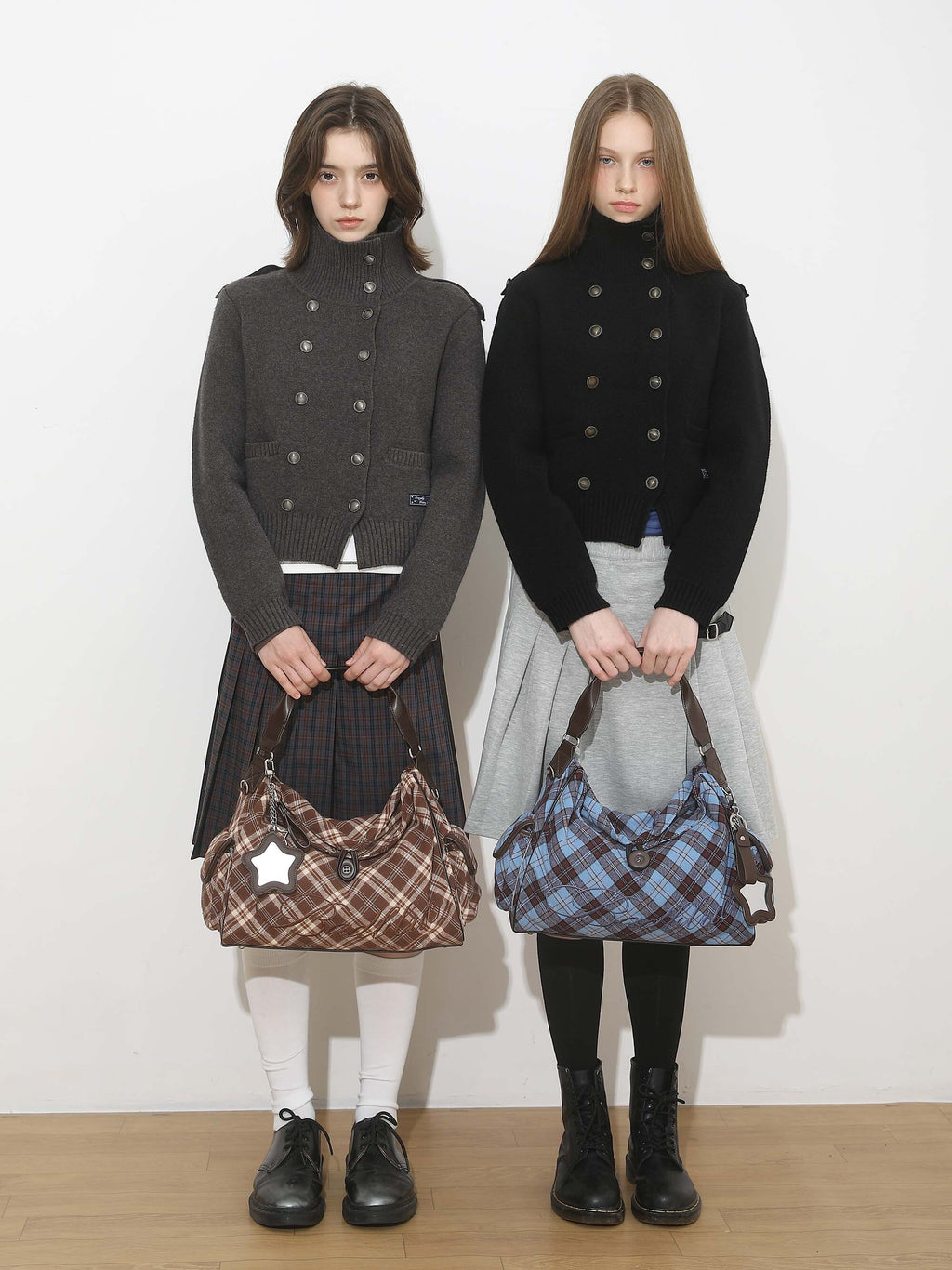 BadBlue - Cocoa Check Pillow Bag