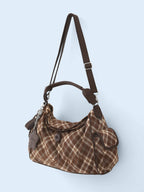 BadBlue - Cocoa Check Pillow Bag