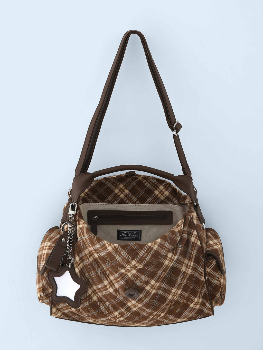 BadBlue - Cocoa Check Pillow Bag