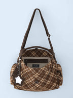 BadBlue - Cocoa Check Pillow Bag