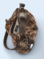 BadBlue - Cocoa Check Pillow Bag