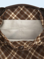 BadBlue - Cocoa Check Pillow Bag