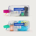 oh lolly day Happier label clear brick pouch