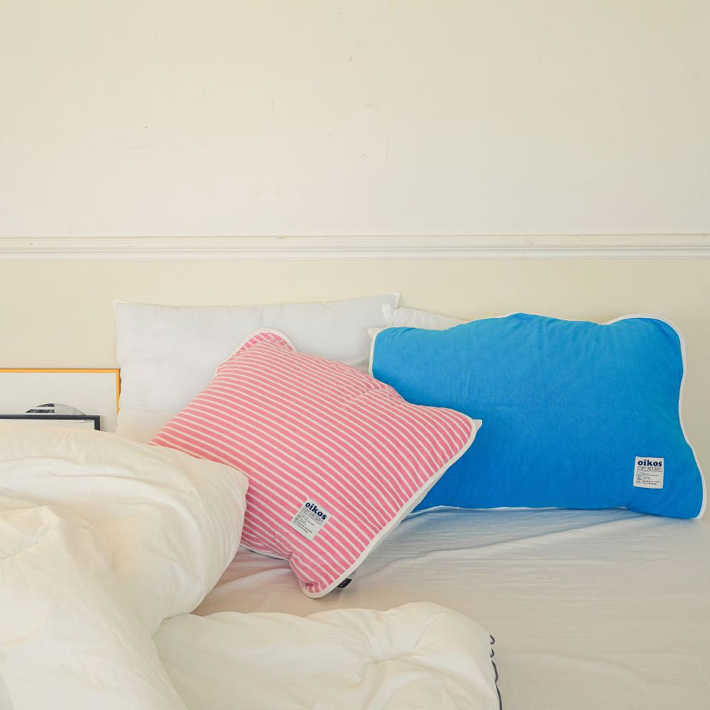 oikos - Terry Banding Quilted Pillow Pad 毛巾布枕頭墊 6色
