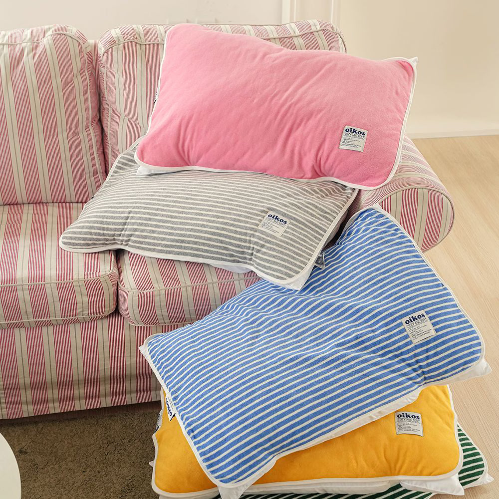 oikos - Terry Banding Quilted Pillow Pad 毛巾布枕頭墊 6色